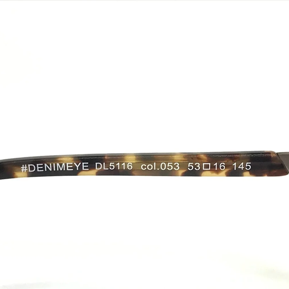 Diesel Eyeglasses Frames DL5116 col.053 Blue Denim Brown Tortoise 53-16-145